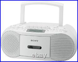 SONY CFD-S 70 CD Boombox with Recorder FM AM Wide-FM White Radio CD JP NEW