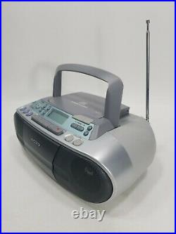 SONY CFD-S01 CD Radio Cassette Player Recorder FM/AM Portable Boombox Mega Bass