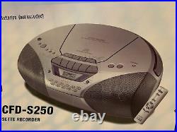SONY (CFD-S250) Portable AM/FM RADIO & CD Player & Cassette player & Recorder