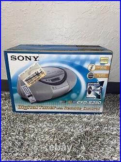 SONY (CFD-S350) Portable AM/FM RADIO & CD Player & Cassette NEW OPEN BOX