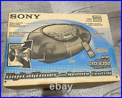 SONY CFD-S350 Portable AM/FM RADIO & CD player & Cassette & Recorder New In Box