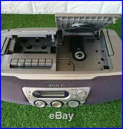 SONY CFD-S40CP Boombox Portable Radio CD Cassette Tape Player/Recorder VGC