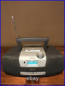SONY CFD-S47 Portable Radio CD Cassette Tape Player Recorder Boombox With Remote