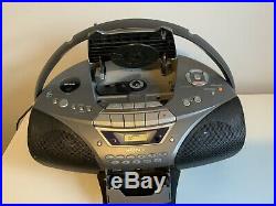 SONY CFD-S55OL PORTABLE CD PLAYER Radio Cassette MEGA BASS BOOMBOX +md Link (8)