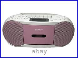 SONY CFD-S70 Boombox AM/FM Cassette CD Pink Good