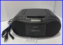 SONY CFD-S70 Boombox Stereo Speaker CD Player AM FM Radio Cassette Used