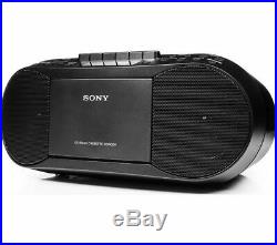 SONY CFD-S70 PORTABLE CD PLAYER TAPE MEGA BASS BOOMBOX AM FM RADIO MP3 IPOD Conn