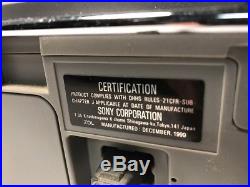 SONY CFD-V17 Portable CD Player AM/FM Radio Cassette-Boombox MEGA BASS Japan