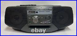 SONY CFD-V35 CD FM AM RADIO CASSETTE Mega Bass Portable Boombox/ NO REMOTE
