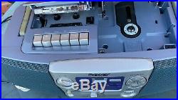 SONY CFD-V7 Mega Bass Portable CD Cassette-Corder Radio Boombox Perfect Order