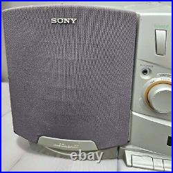 SONY CFD-ZW755 Stereo System Boombox CD/Dual Cassette/Radio Mega Bass WORKS