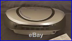 SONY Portable Cassette Tape CD-R/RW Player Stereo Radio CFD-S350 EXCELLENT COND