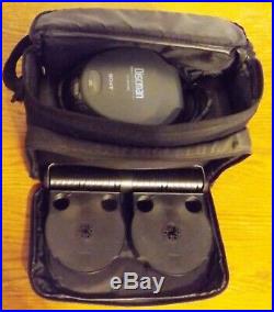 SONY portable CD player & Koss speakers with travel case and more