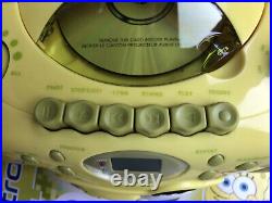 SPONGEBOB SQUAREPANTS Portable Radio Boombox AM FM Stereo Tape & CD Player New