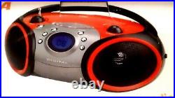 SYLVANIA SRCD668B CD Player Portable Stereo Boombox AM/FM Radio Aux-input