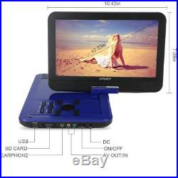 SYNAGY 10.1 Portable DVD Player CD with Swivel Screen Remote Control