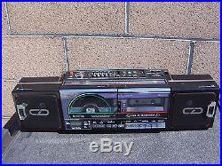 Sanyo M CD40 CD Portable Radio Cassette Recorder Vintage Boombox Made In Japan