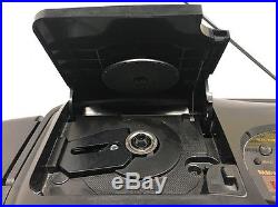 Sanyo MCD-Z43 Portable AM/FM Radio CD Player Dual Cassette Bass Xpander Boombox