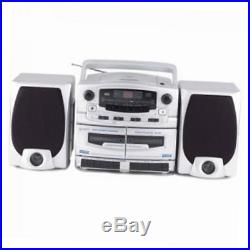 Sc-2020 portable cd player with cassette recorder & am/fm radio