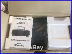 Seiko Instruments PHX-CD60 Mega Power Boombox Portable Cd Player