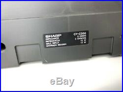 Sharp GX-CD56 X-Bass AM/FM Cassette CD Player Portable BoomBox Stereo System VTG