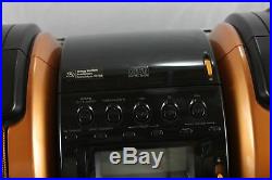 Sharp GX-M10 (OR) Orange iPod Dock CD Player Huge Boombox Portable Stereo TESTED