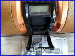 Sharp GX-M10 (OR) Orange iPod Dock/USB CD Player Huge Boombox Portable Stereo