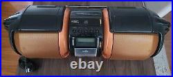 Sharp GX-M10 Orange Portable Boombox Blaster IPod Dock AM/FM Radio CD