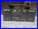Sharp WF-CD77 portable cassette and CD player, 1980’s boombox with CD player