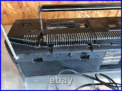 Sharp WQ-CD30 Twin Mechanism Double cassette cd player boom box