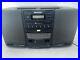Sharp WQ-CH600 Retro Portable Dual Cassette & CD BOOMBOX CD Player Not Working
