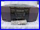 Sharp WQ-CH800 5 DISC CD CHANGER BOOM BOX Tested/Working