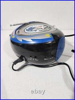 Sonic The Hedgehog Portable CD Player With Radio Jazwares Sega Boombox