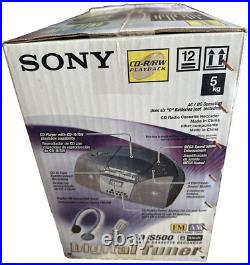 Sony BOOMBOX CFD-S500 Portable AM/FM STEREO & CD PLAYER & Cassette PLAYER