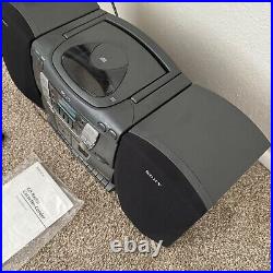 Sony Boombox Am Fm Stereo & CD Player & Radio Cassette Recorder CFD-ZW165