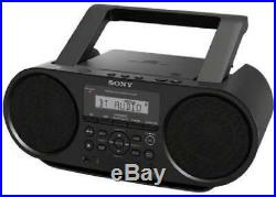 Sony Boombox CD AM FM Radio Stereo Player Portable With Bluetooth Wireless Black