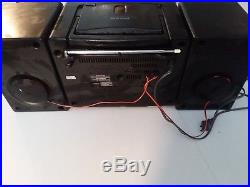 Sony Boombox CD Disc AM FM Radio Portable Single Cassette Tape Player CFD-510