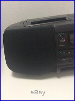 Sony Boombox CFD-S33 AM FM Radio CD Portable Cassette Tape Player Mega Bass