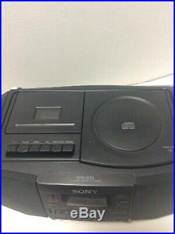 Sony Boombox CFD-S33 AM FM Radio CD Portable Cassette Tape Player Mega Bass