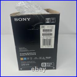 Sony Boombox CFD-S70 CD Cassette FM/AM Personal Audio System New In Open Box