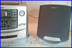 Sony Boombox Portable Cassette CD Player FM AM Stereo Radio CFD-Z500 ghettto vtg