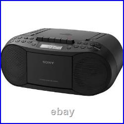 Sony CD Player Portable Boombox with AM/FM Radio & Cassette Tape Player Plus