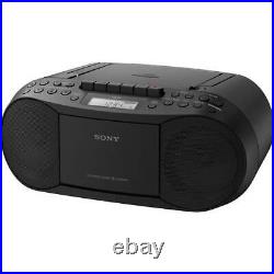 Sony CD Player Portable Boombox with AM/FM Radio & Cassette Tape Player Plus