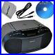 Sony CD Player Portable Boombox with AM/FM Radio & Cassette Tape Player + Xtech