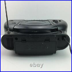 Sony CDF-30 Black Stereo Boombox Radio Portable CD Cassette Corder Player Music