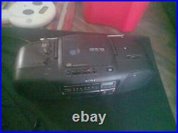 Sony CFD-10 Boombox Portable Stereo AM FM Radio CD Player Vg Working Condition
