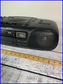 Sony CFD-10 Boombox Portable Stereo Recorder AM FM Radio CD Player Cassette