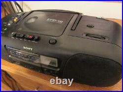 Sony CFD-12 Stereo boombox combo cd cassette radio am fm