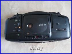 Sony CFD-12 Stereo boombox combo cd cassette radio am fm Withpower Cord