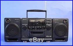 Sony CFD-440 Boombox CD Radio Cassette Player Working FREE S/H Portable